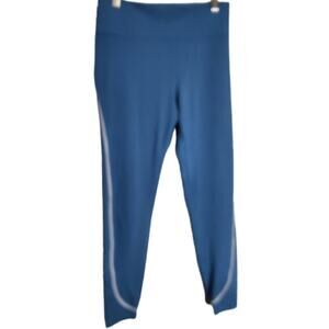 Peloton Move Mission Seam Leggings Pants Women Lg Blue Workout Athletic Biking